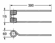 Obrázek k výrobku 57497 - Pružina obraceče 60x115x390