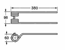 Obrázek k výrobku 57496 - Pružina obraceče 60x98x380