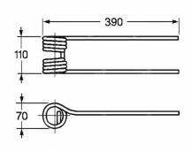 Obrázek k výrobku 57483 - Pružina obraceče 70x110x390