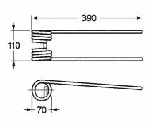 Obrázek k výrobku 57482 - Pružina obraceče 70x110x390