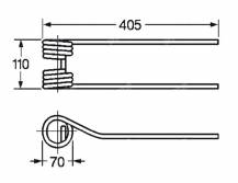 Obrázek k výrobku 57471 - Pružina obraceče 70x110x405