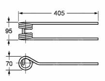 Obrázek k výrobku 57477 - Pružina obraceče 70x95x405