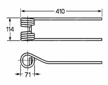 Obrázek k výrobku 57472 - Pružina obraceče 71x114x410