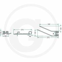 Obrázek k výrobku 72931 - Pružina obraceče FELLA pravá zelená