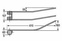 Obrázek k výrobku 57575 - Pružina shrnovače 55x107x610