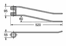 Obrázek k výrobku 57512 - Pružina shrnovače 55x95x520