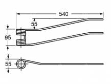 Obrázek k výrobku 57587 - Pružina shrnovače 55x95x540