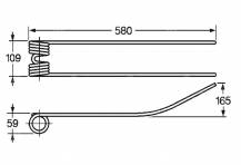 Obrázek k výrobku 57518 - Pružina shrnovače 59x109x580