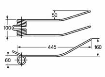Obrázek k výrobku 57590 - Pružina shrnovače 60x100x445