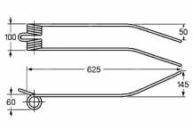 Obrázek k výrobku 57572 - Pružina shrnovače 60x100x625