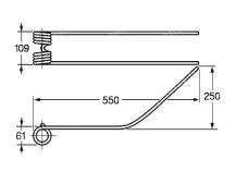 Obrázek k výrobku 57515 - Pružina shrnovače 61x109x550