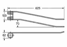 Obrázek k výrobku 57517 - Pružina shrnovače 62x103x625