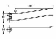 Obrázek k výrobku 57699 - Pružina shrnovače 66x110x610