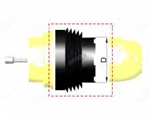 Obrázek k výrobku 47849 - PTO SHAFT RUBBER BELLOWS 4A