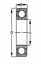 Obrázek k výrobku 26652 - Radiální kuličkové ložisko SKF 2RS