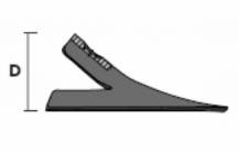 Obrázek k výrobku 53447 - radlička, šíře 280 mm/2 díry/materiál 6 mm