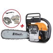 Obrázek k výrobku 80725 - Řetězová pila Riwall PRO RPCS 5140 SET + náhradní řetěz + rukavice + ochranné brýle