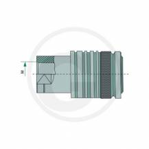 Obrázek k výrobku 27955 - Rychlospojka-samice s vnitřním závitem G 1/2"
