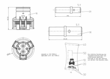 Obrázek k výrobku 62677 - Sada 4p zástrčky pro isobus zásuvku 12V