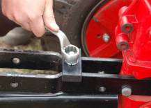 Sazeč brambor SB-40 při práci