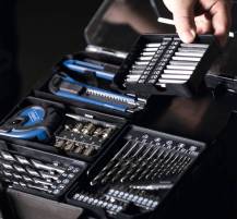 Obrázek k výrobku 91949 - Scheppach C-DTB74/1-X20 V IXES set aku vrtacího šroubováku a 74 ks příslušenství