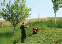 Lištová sekačka LSE-120 při práci