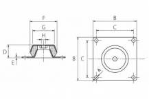 Obrázek k výrobku 56132 - silentblok 168x51,5mm 500 kg