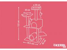 Obrázek k výrobku 125874 - Škrabadlo pro kočky KERBL 81589 SAFARI BIG, 122x60x36 cm