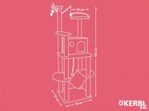 Obrázek k výrobku 125884 - Škrabadlo pro kočky KERBL 84456 MATTEO, 180x59x52 cm