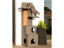 Obrázek k výrobku 125889 - Škrabadlo pro kočky z EKO plastu KERBL 84455 ALEX, 152x42x42 cm