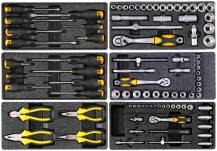 Obrázek k výrobku 67979 - Skříňka dílenská pojízdná s nářadím (177ks) 6 zásuvek