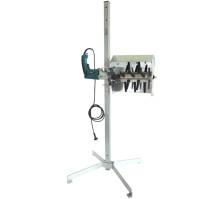 Obrázek k výrobku 125898 - Škubačka drůbeže na vrtačku s ochranným krytem a stojanem SPIUMATRICE DIT SP RU08