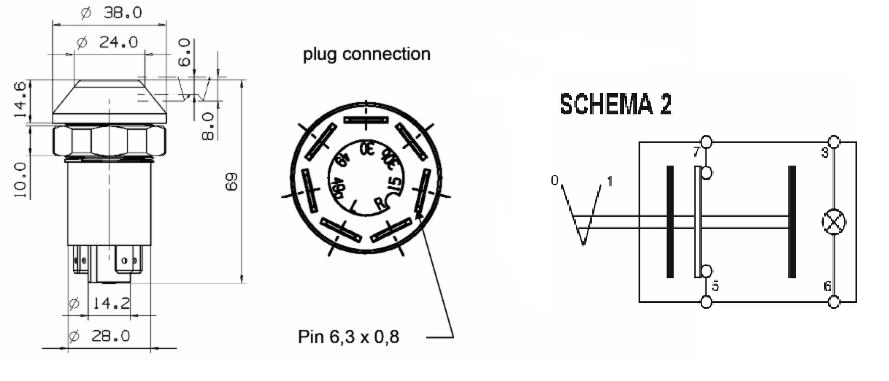 Specifikace - Spínač majáku