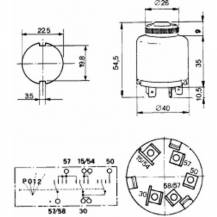 Obrázek k výrobku 59753 - Spínací skříňka 4 pozice klíčku FIAT