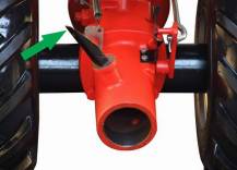 Detail aktivního vývodu převodovky DSK 316/PSVN