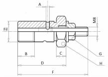 Obrázek k výrobku 48682 - Šroub plynu 1/4"