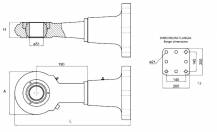 Obrázek k výrobku 62277 - Tažné oko 51 mm - otočné s přírubou