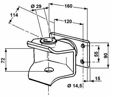 Specifikace - tažný závěs kat.B, pevný