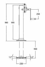 Obrázek k výrobku 60046 - Teleskopická noha pro dvounápravové vleky 2