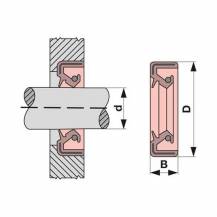 Obrázek k výrobku 31430 - Těsnící kroužek hřídele Ø 15x35x6mm