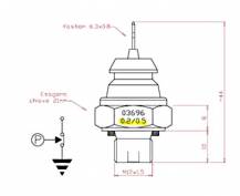 Obrázek k výrobku 12612 - tlakový spínač oleje M12x1,5 C/21 0,2-0,5 Bar