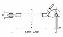 Obrázek k výrobku 2604 - Třetí bod serie Rapid kat.2 - délka 830/1090