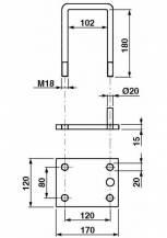 Obrázek k výrobku 49955 - třmen pera chisel-jednoduchá pružina
