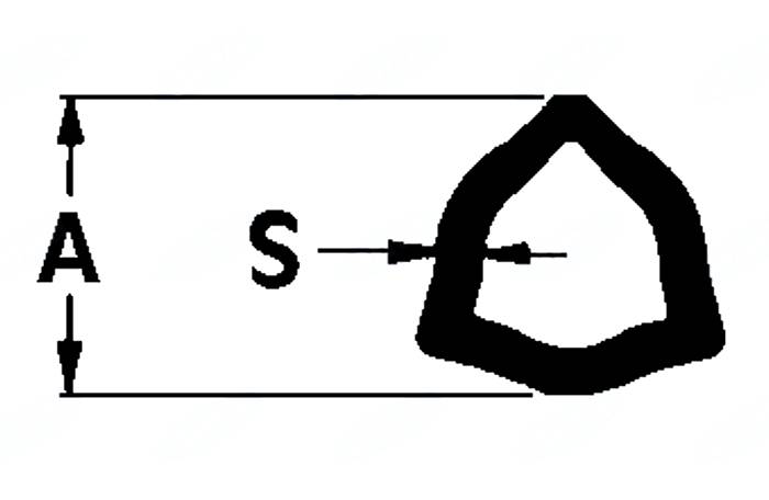 Obrázek k výrobku 20675 - Trubka profil trojúhelník
