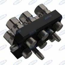 Obrázek k výrobku 59184 - Vícenásobná spojka 1/2", 4 spojení, Mobilní část