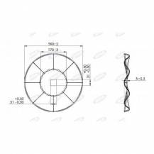 Obrázek k výrobku 62391 - Vlnitý disk 560mm, otvor 31mm, tloušťka 5mm