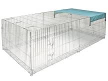 Obrázek k výrobku 126000 - Výběh pro králíky, hlodavce a drůbež KERBL 82825, 230x115x70 cm