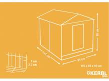 Obrázek k výrobku 121781 - Výběh pro králíky, hlodavce KERBL 115x85x90 cm