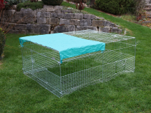 Obrázek k výrobku 126004 - Výběh pro mláďata - králíky, hlodavce a drůbež KERBL 81701, 144x112x60 cm