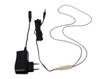 Obrázek k výrobku 126009 - Vyhřívací topný kabel AGF 12V / 12W s adaptérem, nerezové opletení